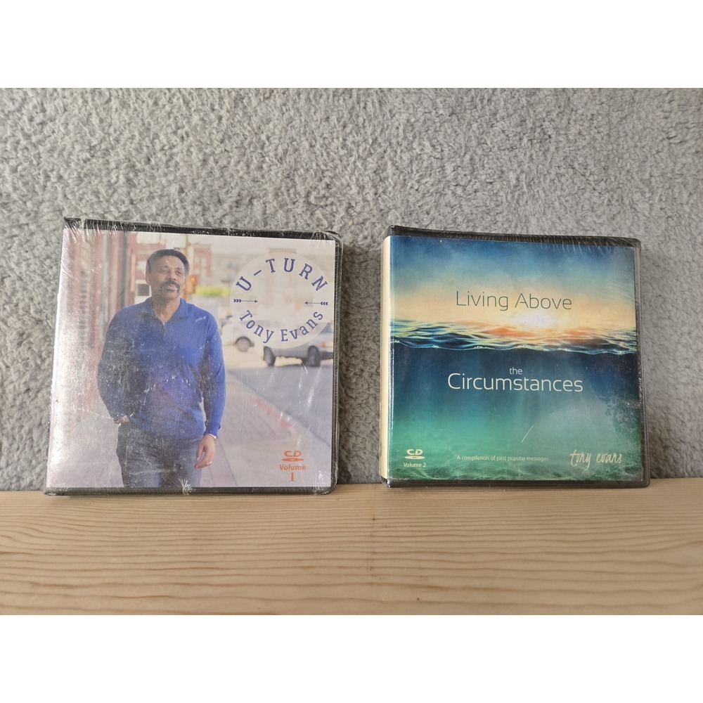 Tony Evans U-Turn Vol 1 & Living Above the Circumstances Vol 2 CD Set New Sealed